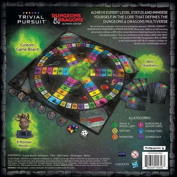 Dungeons Dragons D&D Ultimate Edition Trivial Pursuit Trivia Board Game Sealed - Picture 15 of 16
